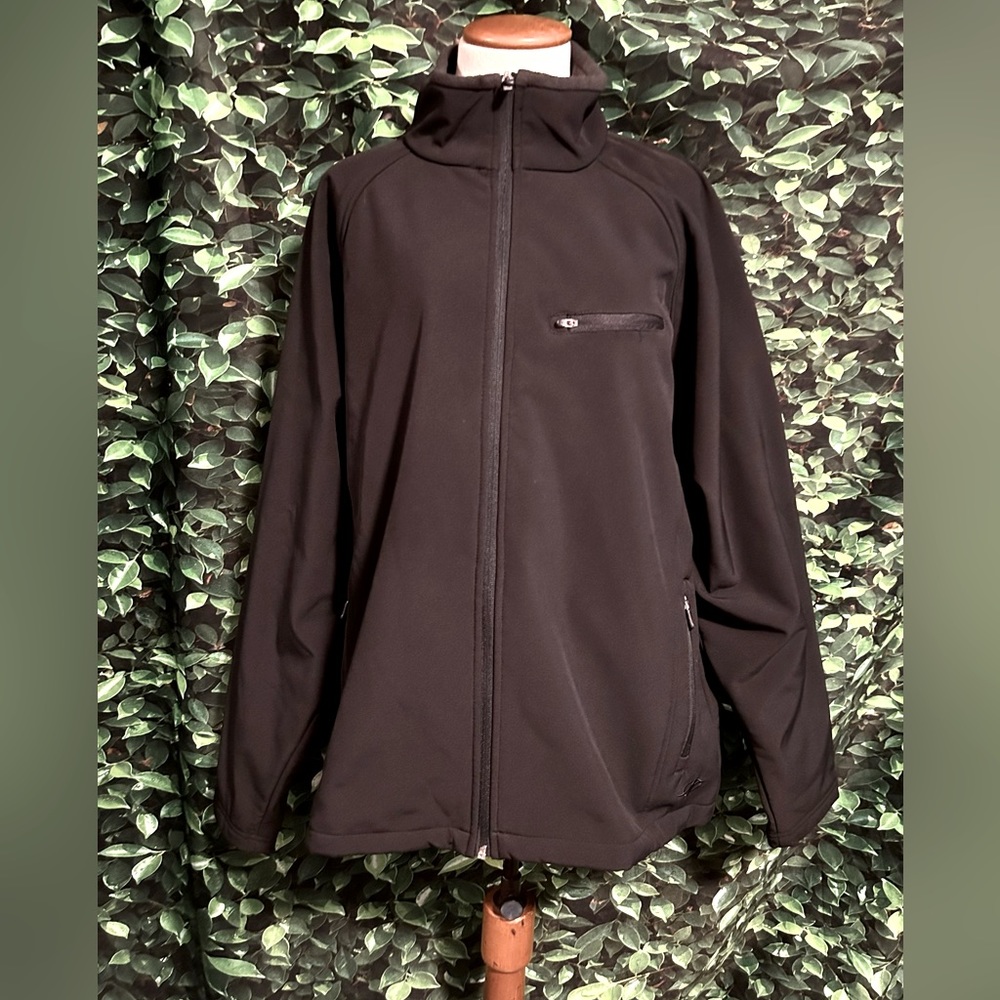 Nordic Track Soft Shell Jacket Mens Large Black
